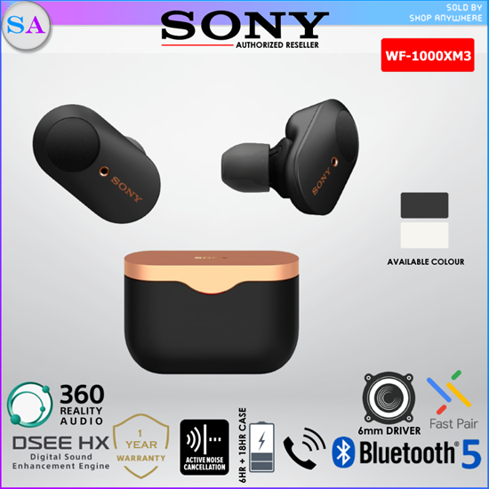 WF-1000XM3 Wireless Noise Cancelling Headphones with Bluetooth®, Sony