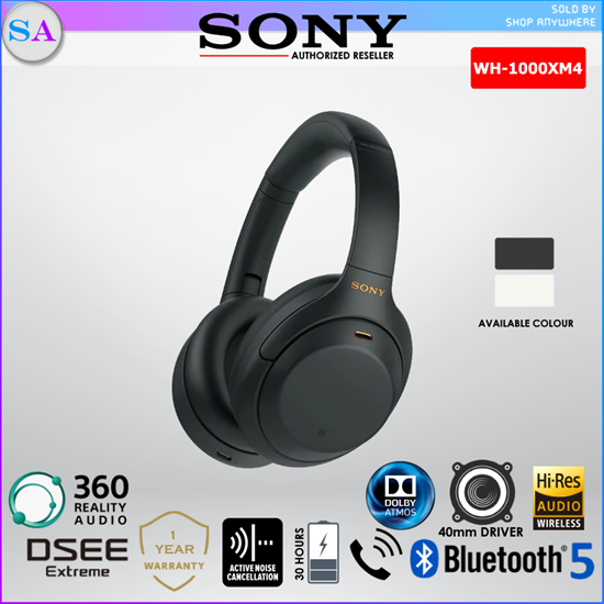 Sony WH-1000XM4 / WH1000XM4 Wireless Noise Canceling Bluetooth Headphones